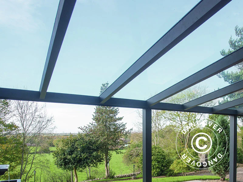 Terrassetak Legend m/tak i glass, 3x5m, Antrasitt - Image 4