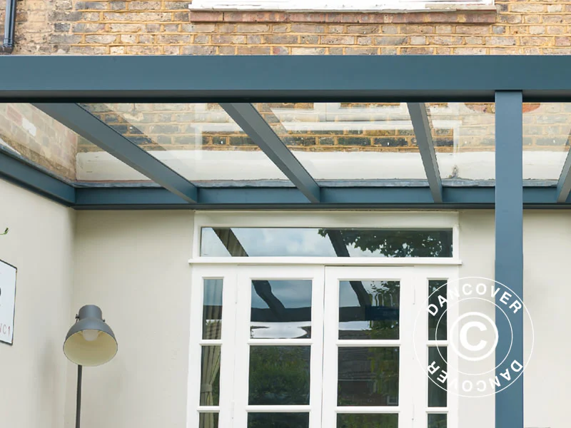 Terrassetak Legend m/tak i glass, 3x6m, Antrasitt - Image 3