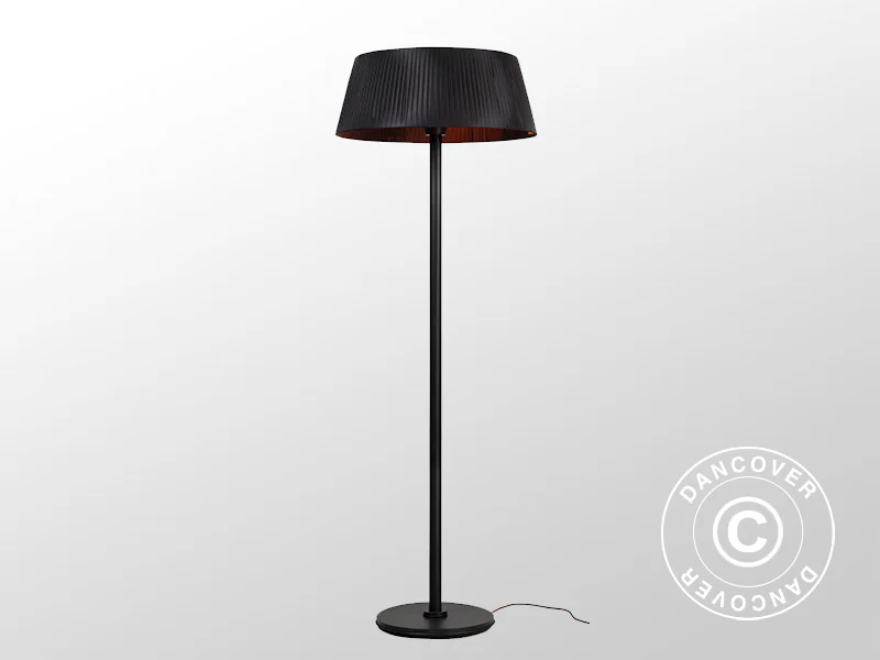Terrassevarmer halogen IKEMA frittstående, 2000W, Svart - Image 5
