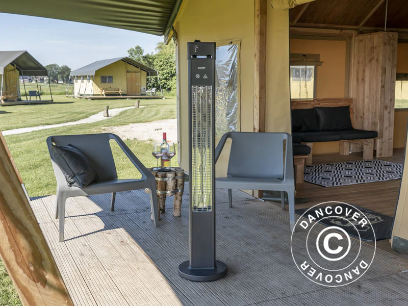 Terrassevarmer Q-Tower 2000 RCD m/fjernkontroll, 2000W, Svart - Image 6