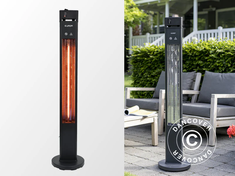 Terrassevarmer Q-Tower 2000 RCD m/fjernkontroll, 2000W, Svart - Image 7