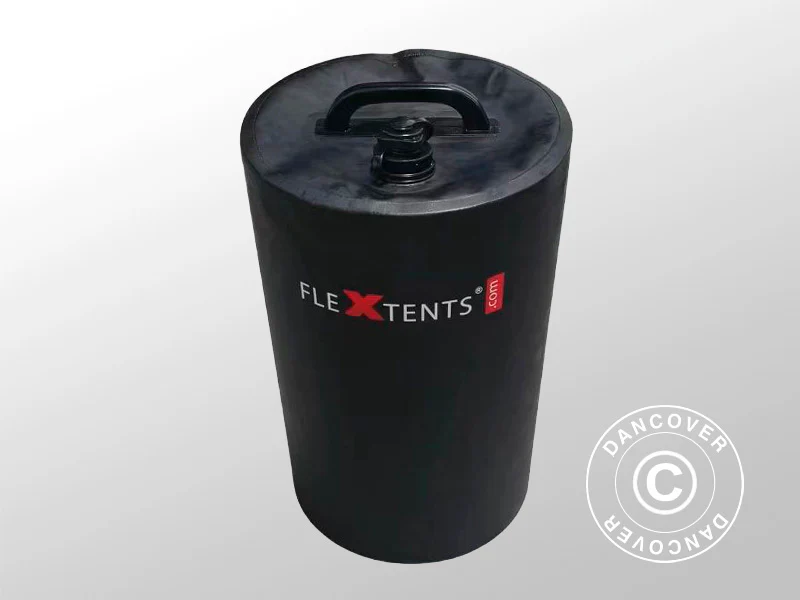 Vannfylt vektpose til FleXtents© quick-up telt, 15l, Svart, 4 stk. - Image 4