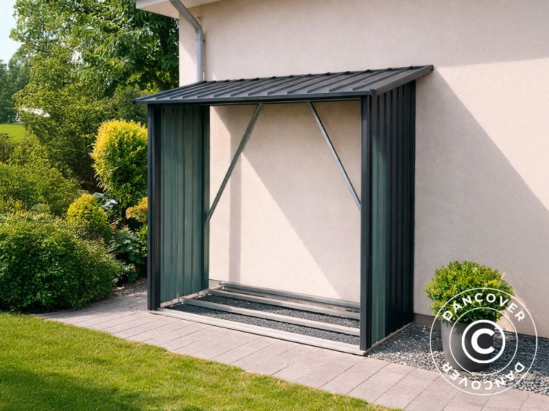 Vedskjul 2,17x0,89x1,54m, 1,93m2, ProShed®, Antrasitt - Image 2