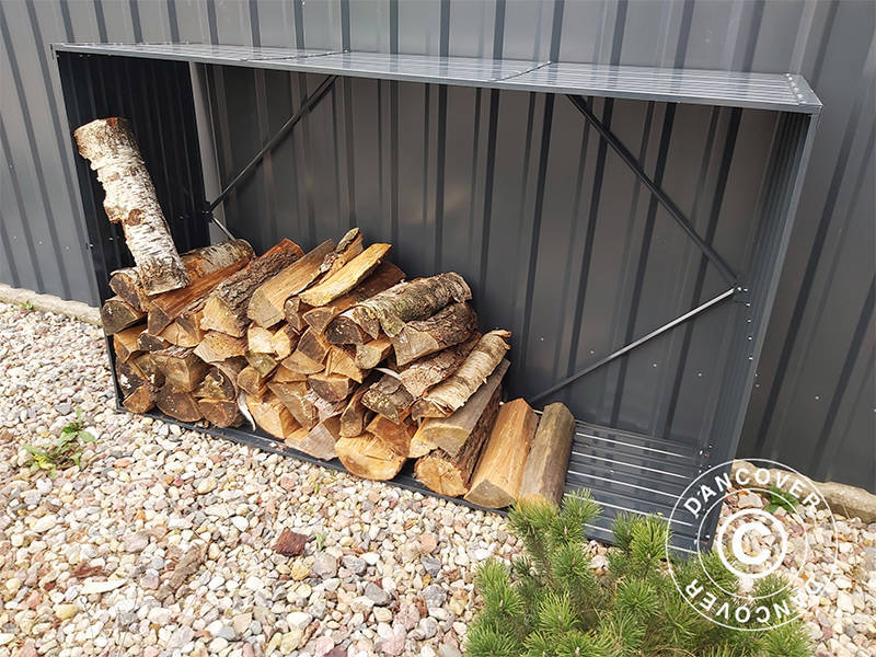 Vedskjul, høybed 1,8x0,5x1,1m ProShed®, 0,9m², Antrasitt - Image 10