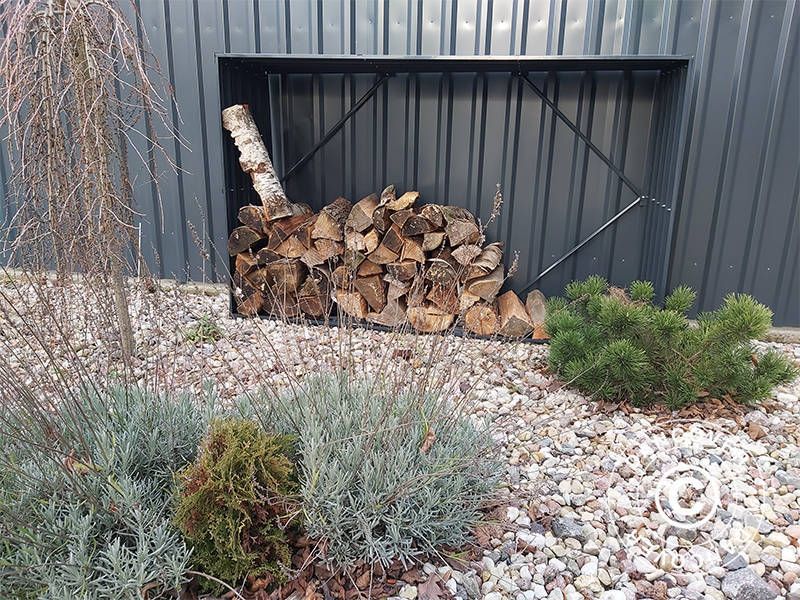 Vedskjul, høybed 1,8x0,5x1,1m ProShed®, 0,9m², Antrasitt - Image 4